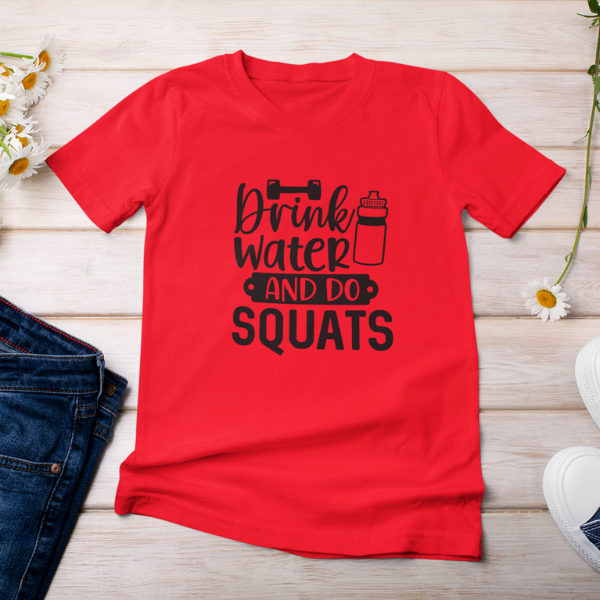 Drink Water And Do Squats | Women Tee